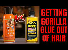 goo gone to remove gorilla glue in hair