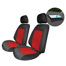 Fh Group Neoprene Waterproof 47 In X 1 In X 23 In Custom Fit Seat Covers For 2018 2021 Chevy Equinox Front Set Red