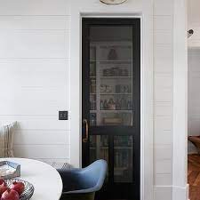 Black Mesh Kitchen Pantry Door Design Ideas