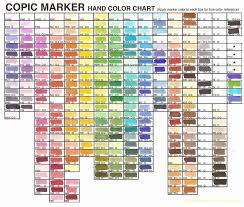 Copic Marker Chart Copic Marker Color Chart Downloadable