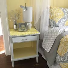 27 grey and yellow bedroom information