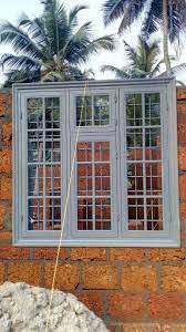 steel window with door frame in
