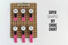 Super Simple Diy Chore Chart Hello Splendid
