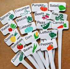 Vegetables Plant Labels Plant Markers