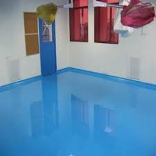blue epoxy floor coating