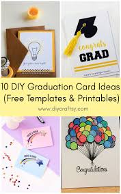 10 diy graduation card ideas free