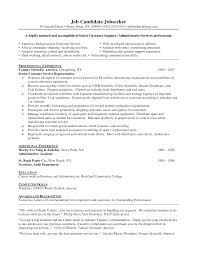 Examples Of Resume Objectives For Customer Service