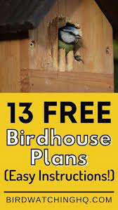 13 Free Birdhouse Plans Easy Pdf