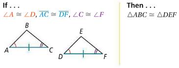 2 right triangles are connected at one side. Geometry 4 3 Triangle Congruence By Asa And Aas Flashcards Quizlet