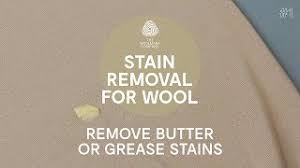 how to remove stains from wool clothes