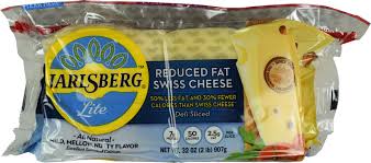 jarlsberg lite sliced swiss cheese 2 lb