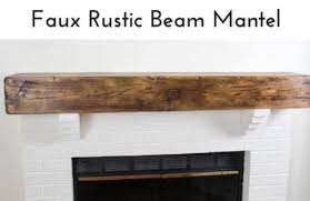 faux beam mantel free woodworking