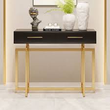 console table with storage drawers