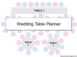 Wedding Table Planner Template