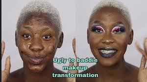 ugly to bad makeup transformation