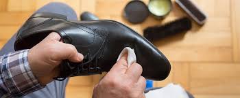 black shoe polish stain removal