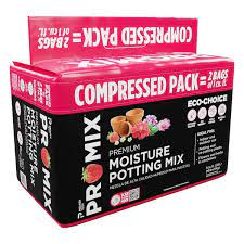 moisture potting mix compressed soil