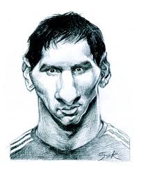 De print is gemaakt op a4. Lionel Messi Caricature Tekening Door Jak Lemonnier Artmajeur