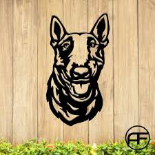 English Bull Terrier Portrait Monogram