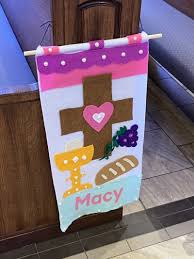 first holy communion banner designs