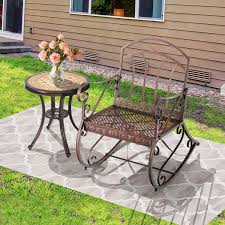 Heavy Duty Patio Rocking Chair With
