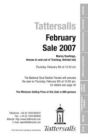 Tattersalls February Sale 2007