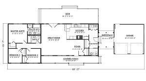 3 Bed 2 5 Bath Ranch House Plan With