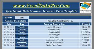 0%(2)0% found this document useful (2 votes). Download Apartment Maintenance Accounts Excel Template Exceldatapro