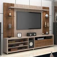 Box Brown Wooden Wall Mounted Tv Unit