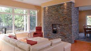 17 Stone Veneer Fireplace Designs Ideas
