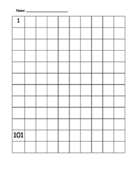 Blank Number Chart 1 120 Worksheets Teaching Resources Tpt