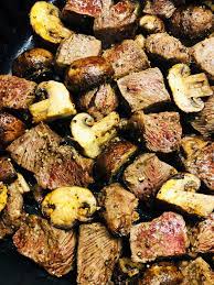air fryer steak and mushrooms cooks