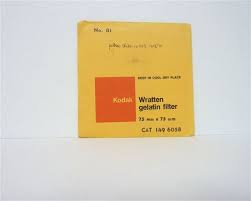 Kodak Number 81 Wratten Filter 3 Inch Square