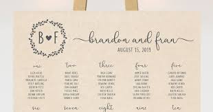 wedding reception seating chart and how