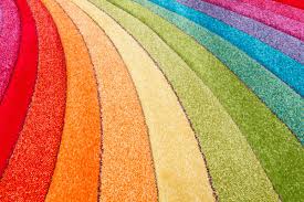 funky bright rainbow rugs modern multi