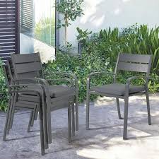Outdoor Stackable Aluminum Dining Chair