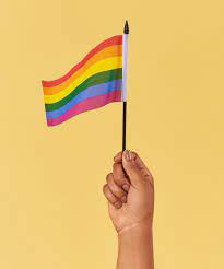 rainbow flag symbol and gilbert