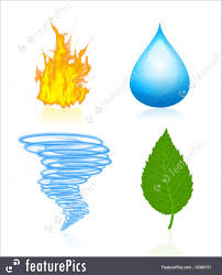 Illustration Of Four Elements Of Nature