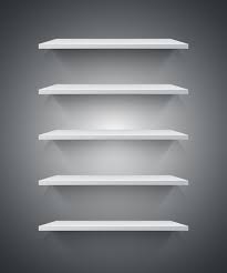 Premium Vector White 3d Shelf Icon