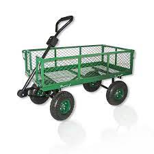 Green Metal Garden Cart