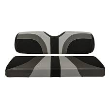 Red Dot Blade Front Seat Covers Gray