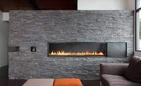 natural stacked stone veneer fireplace