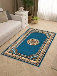 story home polyester blue carpets