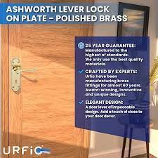 Lk Ashworth Polished Brass Lever Lock