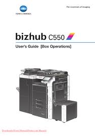 Free software solutions, and applicable drivers regarding your konica minolta printer bizhub 184. Konica Minolta Bizhub C550 User Manual Pdf Download Manualslib