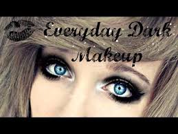 dark makeup tutorial for blue eyes
