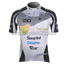 2012 Team Santini Pro Bicycle Apparel Riding Jersey Grey