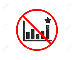 No Or Stop Efficacy Icon Business Chart Sign Analysis Graph