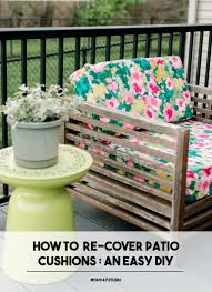 How To Re Cover Outdoor Cushions A