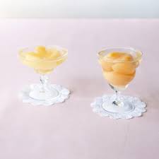 洋梨と桃のコンポートゼリーのつくり方｜グラスでつくるゼリーとプリン／飯塚有紀子さん